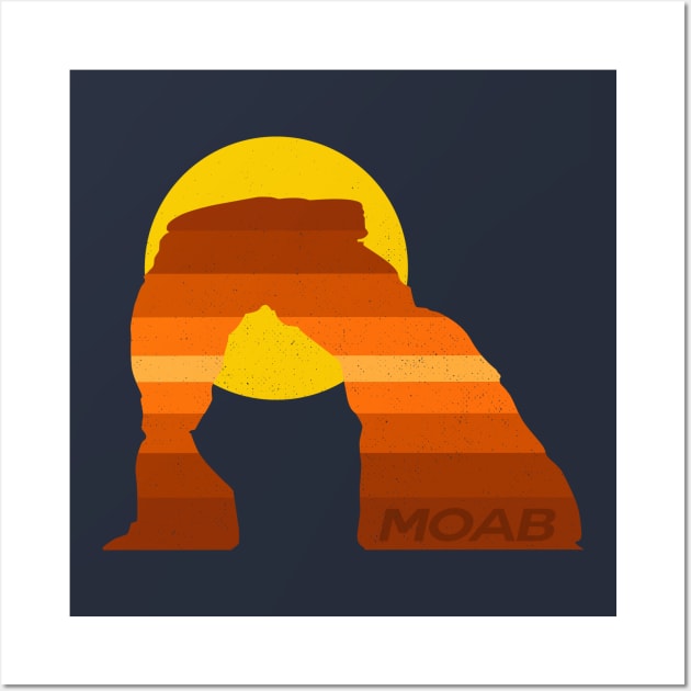 Retro Moab Arch Wall Art by LocalZonly